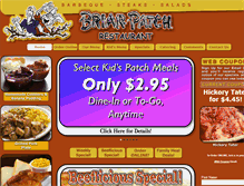 Tablet Screenshot of briarpatchrestaurant.com